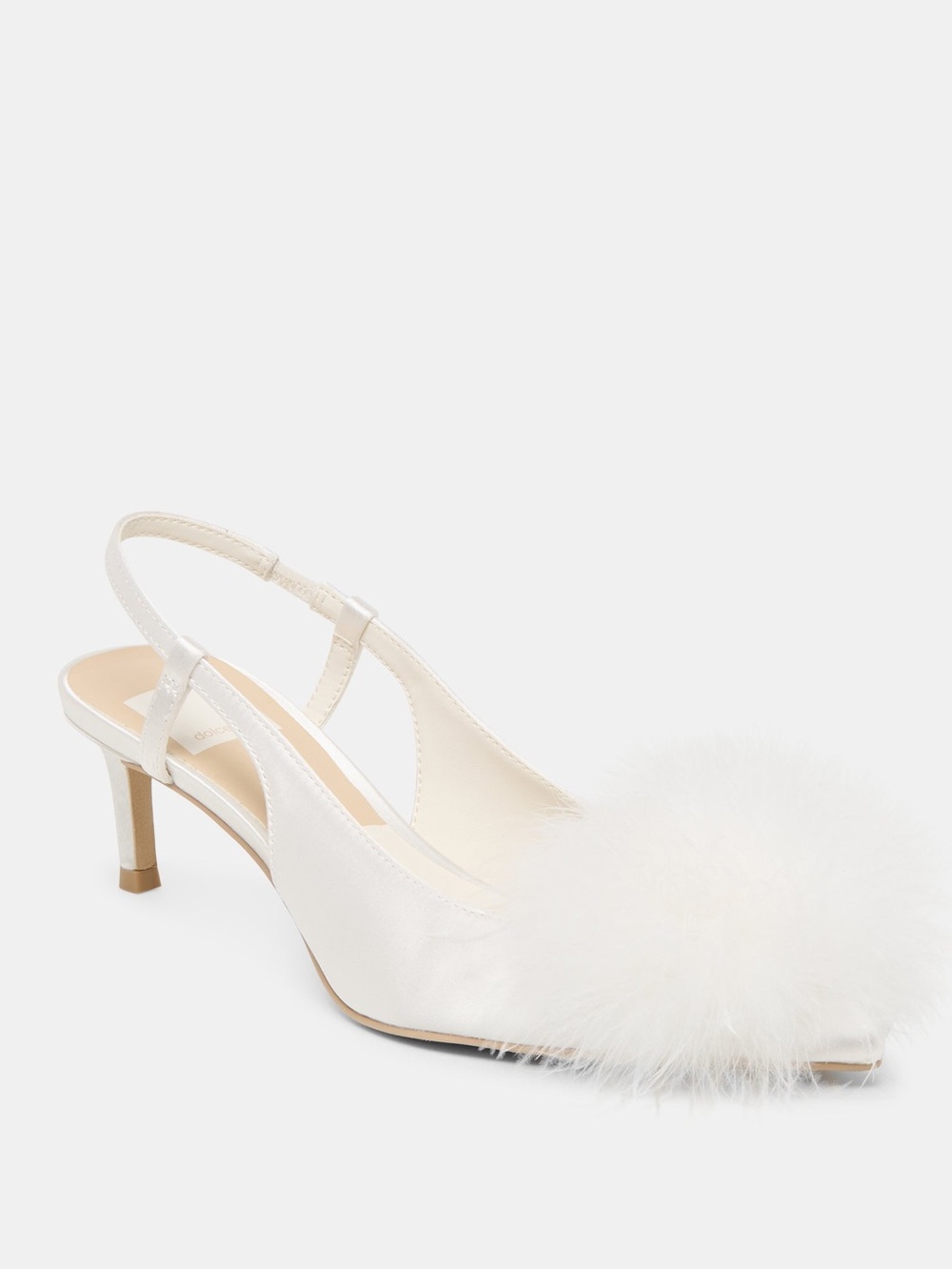 Dolce Vita White Kamy Heels NWT